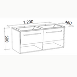 Timberline KANSAS Wall Hung Vanity (All Sizes)