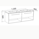 Timberline KANSAS Wall Hung Vanity (All Sizes)