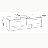 Timberline KANSAS Wall Hung Vanity (All Sizes)