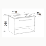 Timberline KANSAS Wall Hung Vanity (All Sizes)