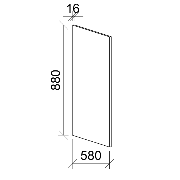 Timberline Modular Panel Only – Compatible with Base Cabinet, Top Cabinet, and Tall Cabinet (16mm, All Sizes)