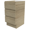 Timberline Modular Laundry 450mm Base Cabinet - 3 Drawers