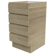 Timberline Modular Laundry 450mm Base Cabinet - 4 Drawers