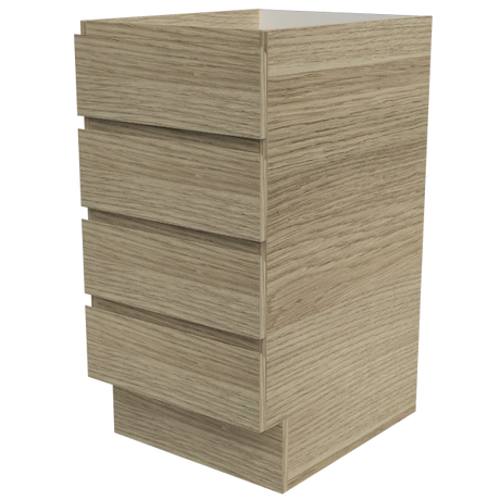 Timberline Modular Laundry 450mm Base Cabinet - 4 Drawers