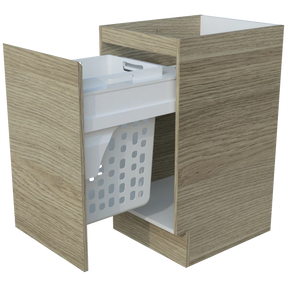 Timberline Modular Laundry 450mm Base Cabinet with Single Pull-Out Basket