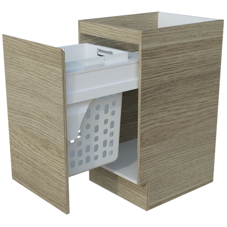 Timberline Modular Laundry 450mm Base Cabinet with Single Pull-Out Basket