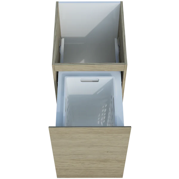 Timberline Modular Laundry 450mm Base Cabinet with Single Pull-Out Basket