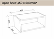 Timberline Modular Laundry Open Shelf (450/ 600/ 900mm)