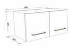 Timberline Modular Laundry 600mm Top Cabinet - 2 Doors (All Sizes)