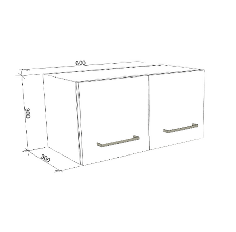Timberline Modular Laundry 600mm Top Cabinet - 2 Doors (All Sizes)
