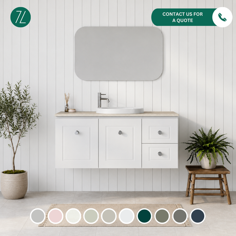 Timberline NEVADA Classic Wall Hung Vanity (All Sizes)