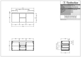 Timberline NEVADA Wall Hung Vanity - Cabinet Spec Sheet 1200