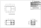 Timberline NEVADA Wall Hung Vanity - Cabinet Spec Sheet 900