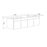 Timberline ROCKFORD Wall Hung Vanity (All Sizes)