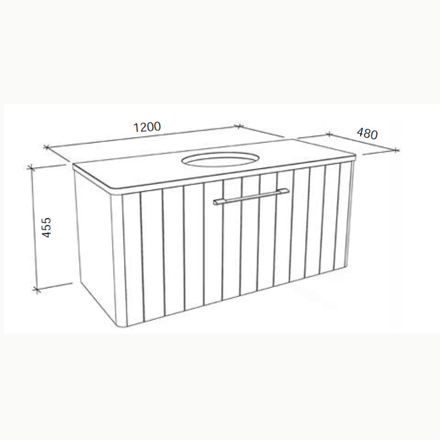 Timberline SABA Wall Hung Vanity (All Sizes)