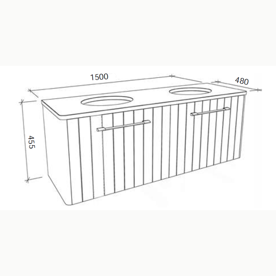 Timberline SABA Wall Hung Vanity (All Sizes)