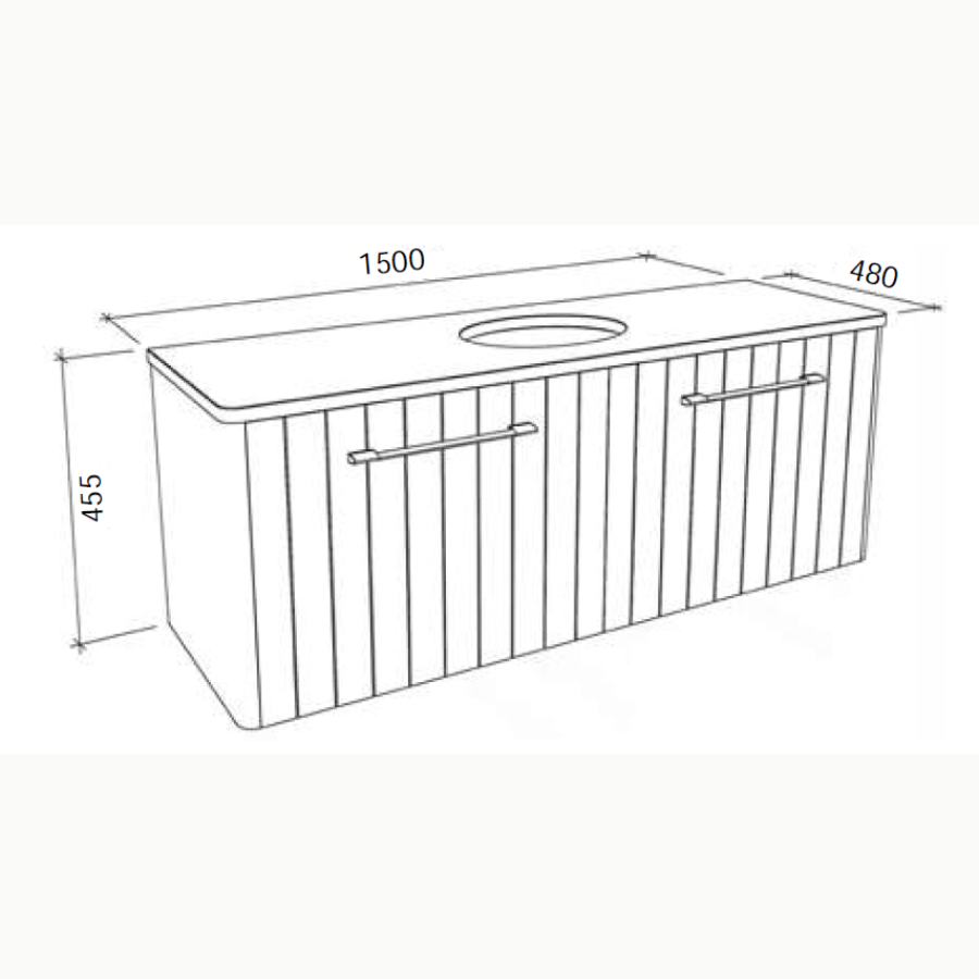 Timberline SABA Wall Hung Vanity (All Sizes)