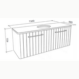 Timberline SABA Wall Hung Vanity (All Sizes)