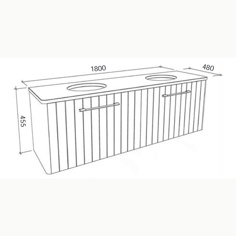 Timberline SABA Wall Hung Vanity (All Sizes)