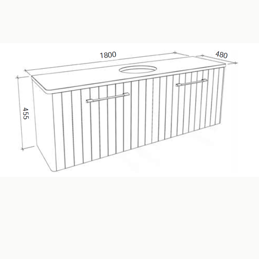 Timberline SABA Wall Hung Vanity (All Sizes)