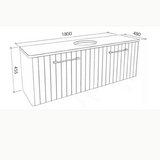 Timberline SABA Wall Hung Vanity (All Sizes)