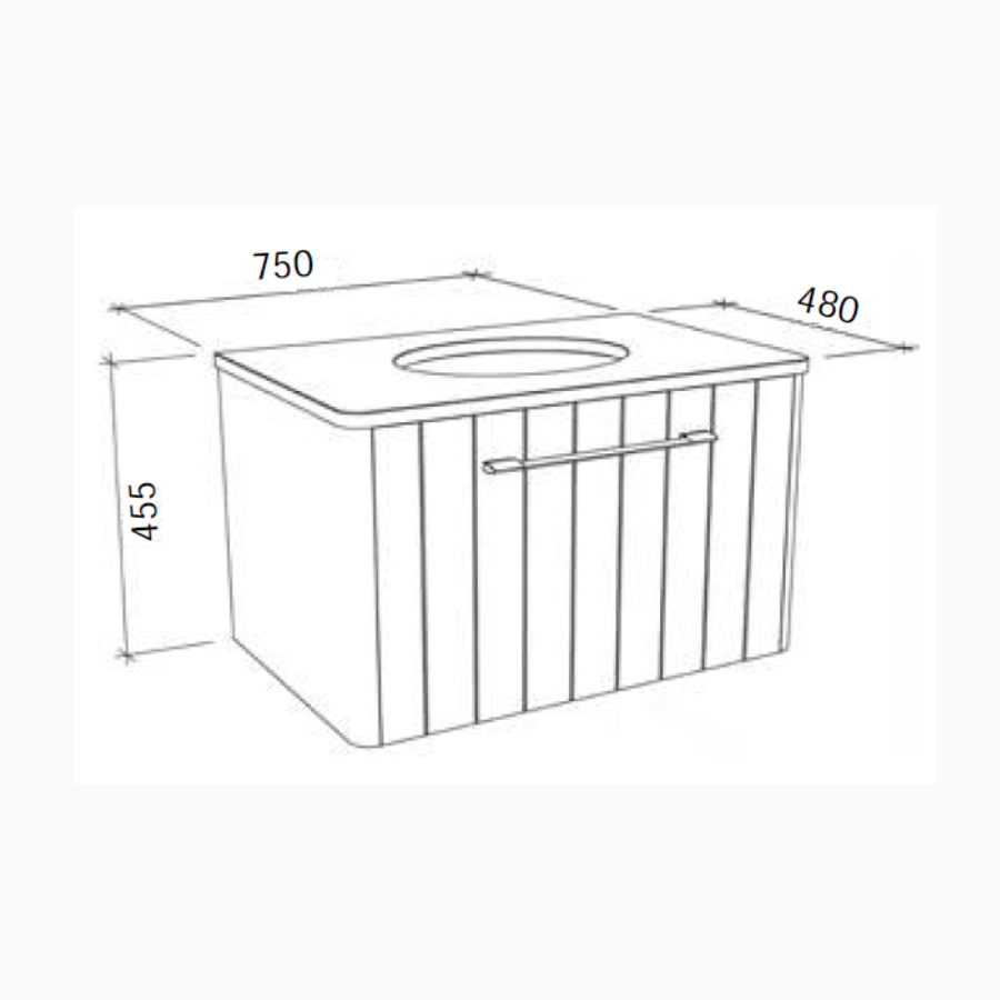 Timberline SABA Wall Hung Vanity (All Sizes)