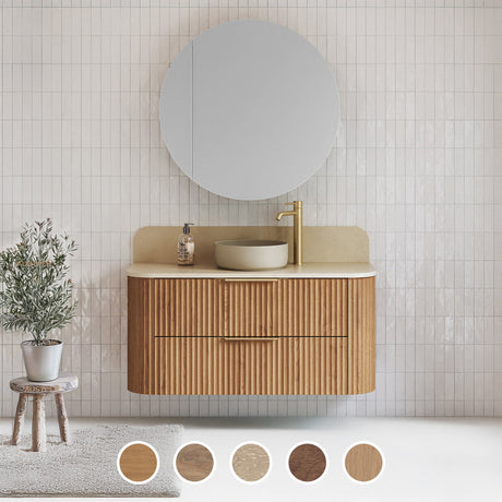 Timberline SOCOA Fluted Wall Hung Vanity (All Sizes)