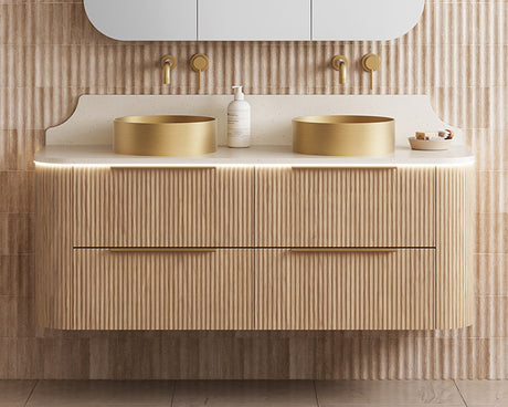 Timberline SOCOA Fluted Wall Hung Vanity (All Sizes)