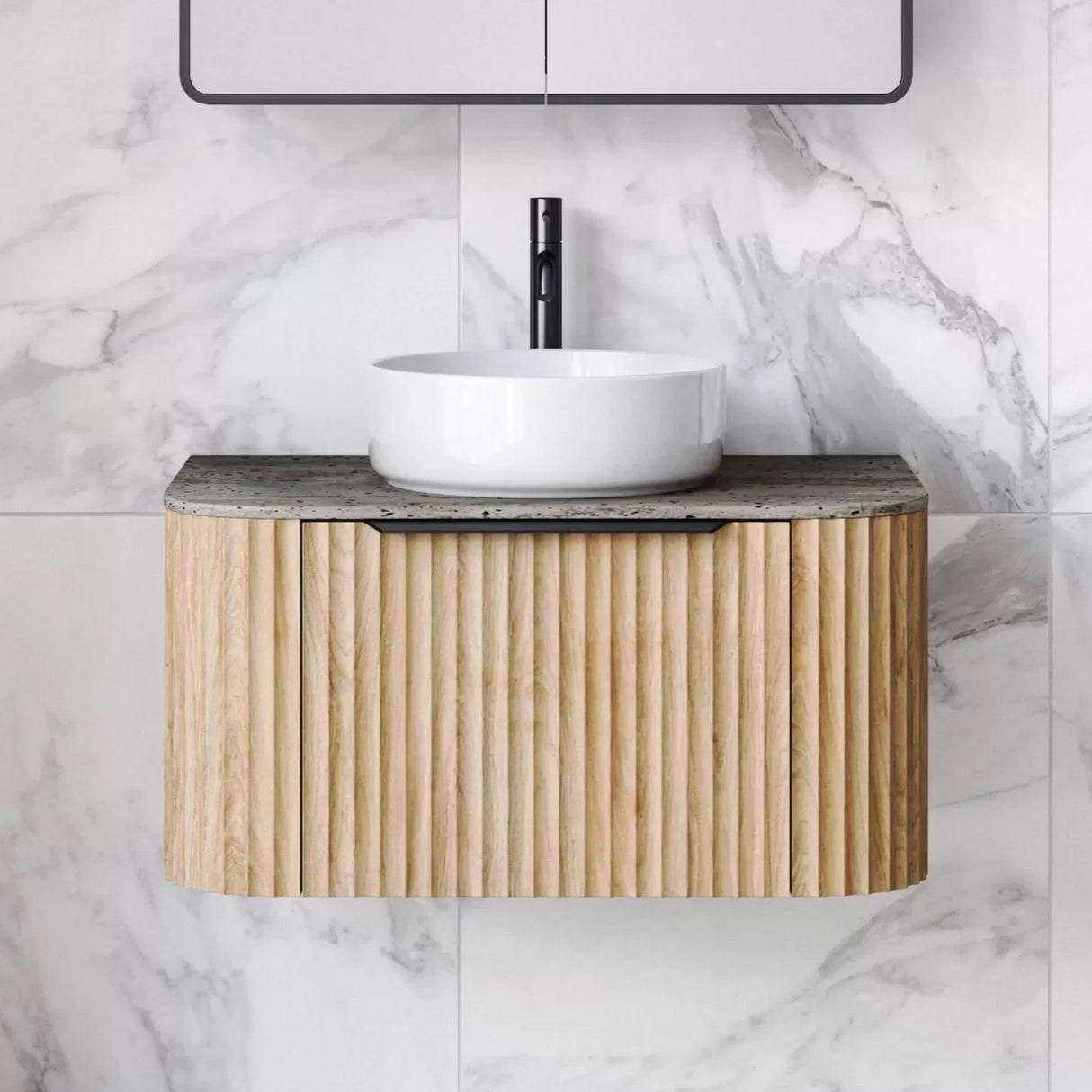 Timberline SANTOS Fluted Wall Hung Vanity (All Sizes)