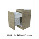 Timberline_Single Pull Out Basket_450mm