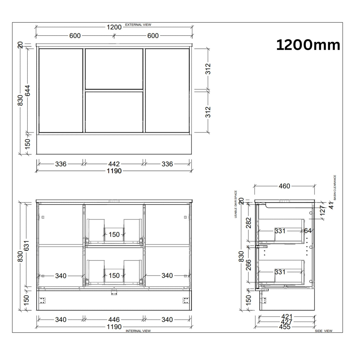 Timberline TAKANO Floor Standing Vanity