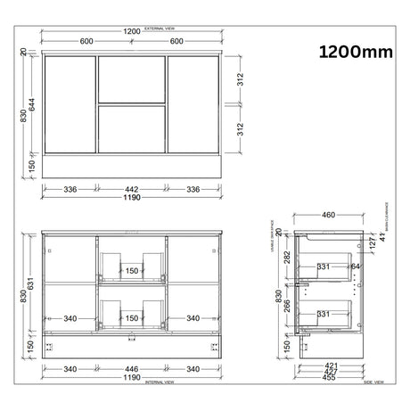 Timberline TAKANO Floor Standing Vanity