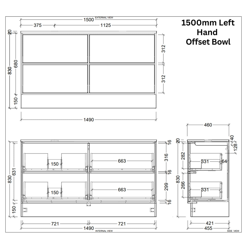 Timberline TARO Floor Standing Vanity