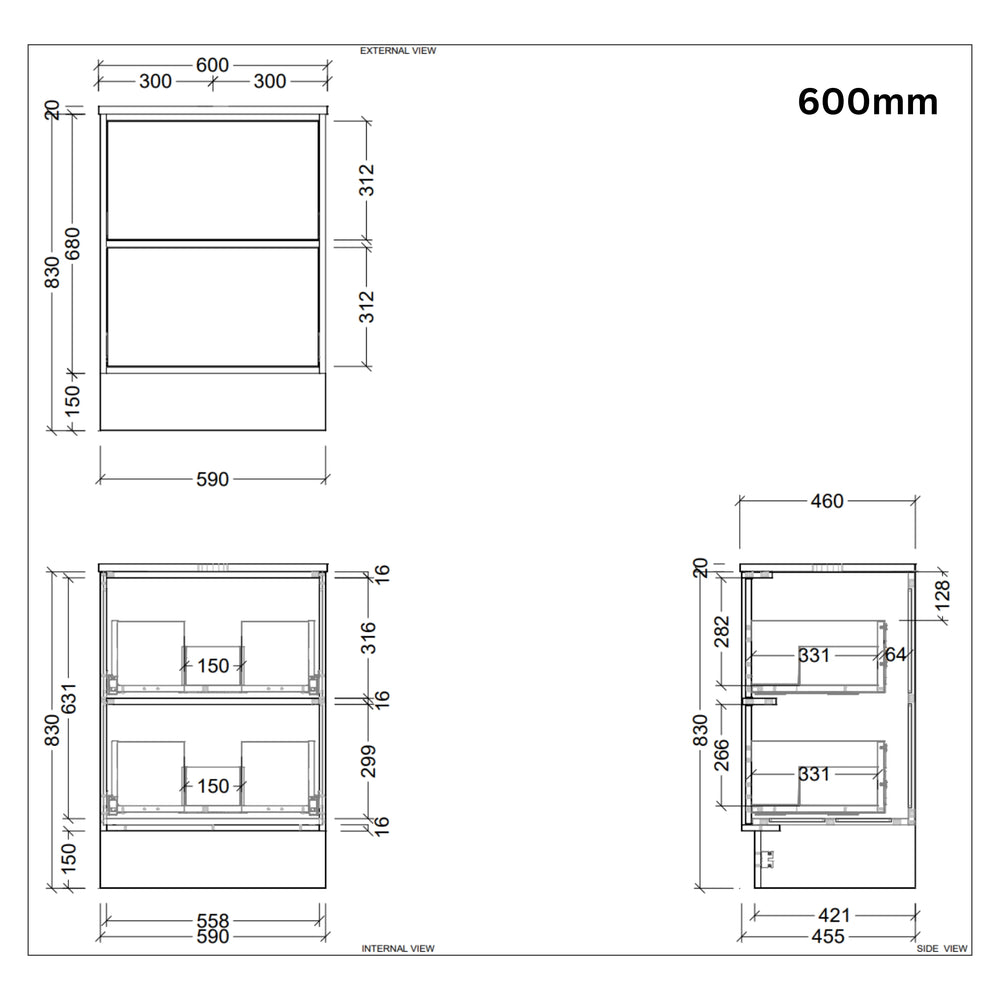 Timberline TARO Floor Standing Vanity