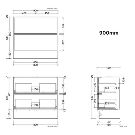 Timberline TARO Floor Standing Vanity