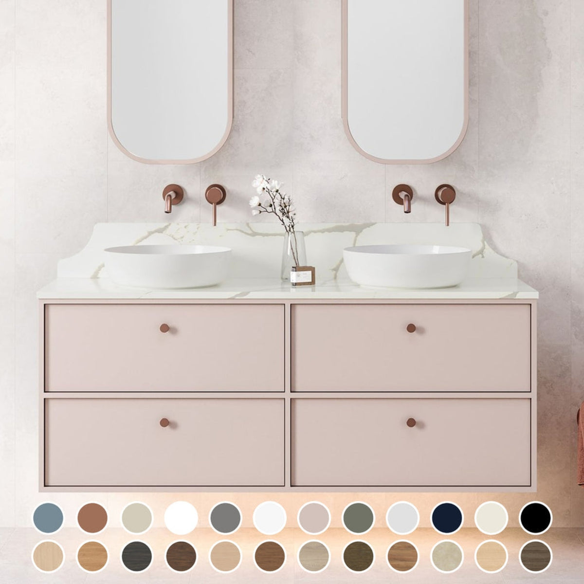 Timberline TARO Wall Hung Vanity (All Sizes)