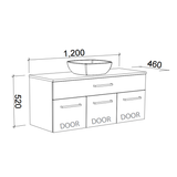 Timberline TAYLOR Wall Hung Vanity (All Sizes)