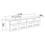 Timberline TAYLOR Wall Hung Vanity (All Sizes)