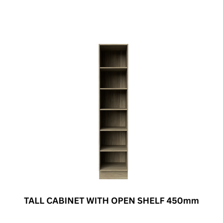 Timberline Tall Cabinet with Open Shelf 450mm