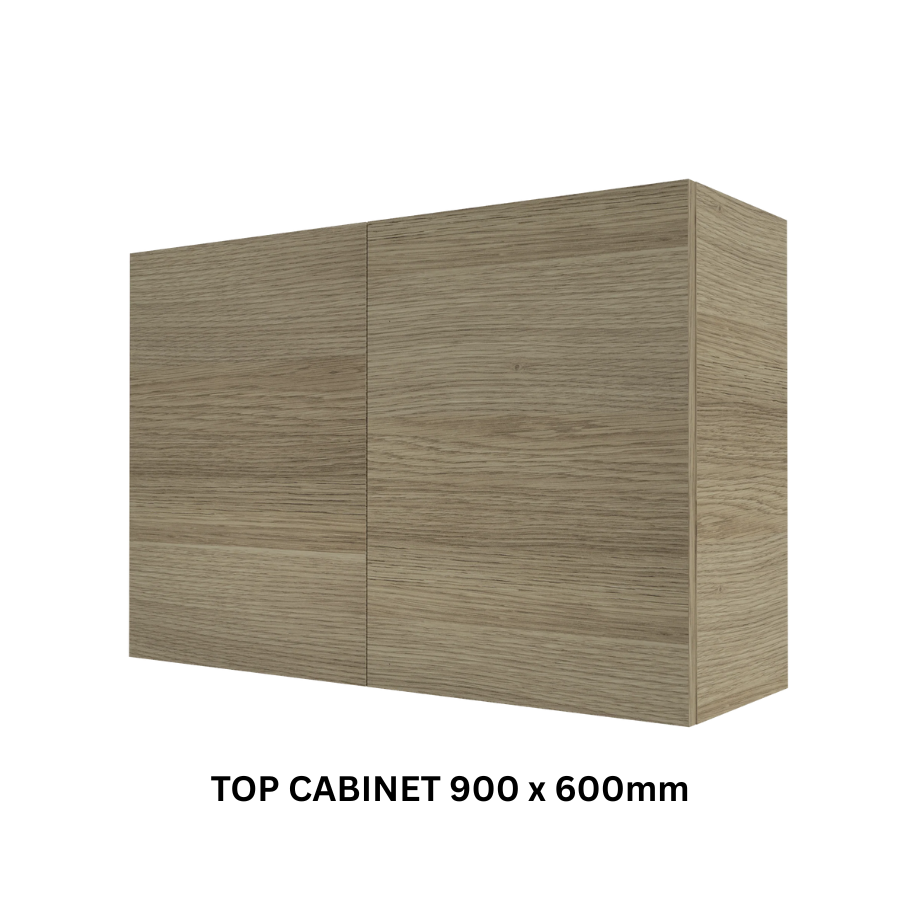 Timberline Modular Laundry 900mm Top Cabinet - 2 Doors