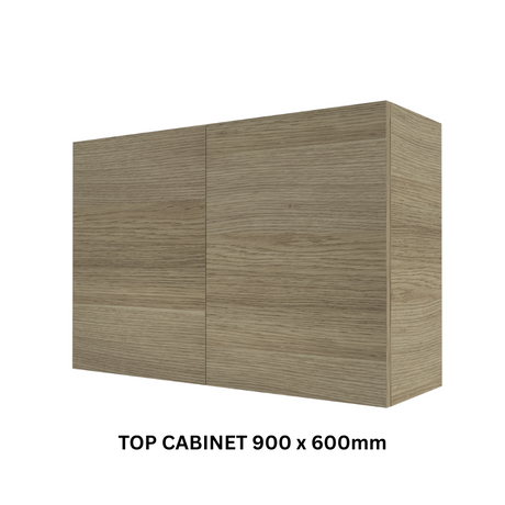 Timberline Modular Laundry 900mm Top Cabinet - 2 Doors