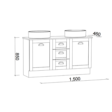 Timberline VICTORIA Floor Standing Vanity (All Sizes)
