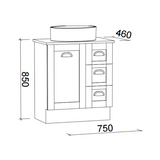 Timberline VICTORIA Floor Standing Vanity (All Sizes)