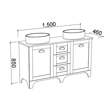 Timberline WINDSOR Floor Standing Vanity (All Sizes)