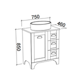 Timberline WINDSOR Floor Standing Vanity (All Sizes)