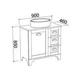 Timberline WINDSOR Floor Standing Vanity (All Sizes)