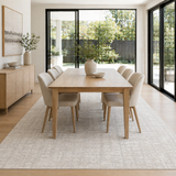 Toscana Distressed Lines Grey Beige Rug - TOS4