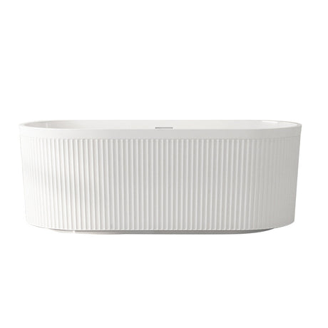 Tyler Freestanding Fluted Bathtub (Gloss White) (1500/1700mm)