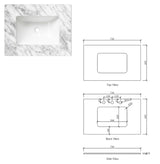 BYRON Wall Hung Vanity 750mm Natural Oak