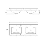 BYRON Fluted Wall Hung Vanity Woodland Oak (All Sizes)